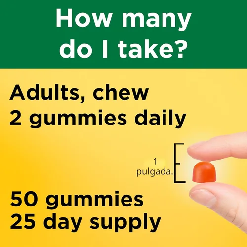Miniatura 5 de Nature Made Gomitas de vitamina D3 K2, vitamina D 5000 UI por porción para huesos, dientes, músculos y apoyo inmunológico, 50 vitaminas gomosas