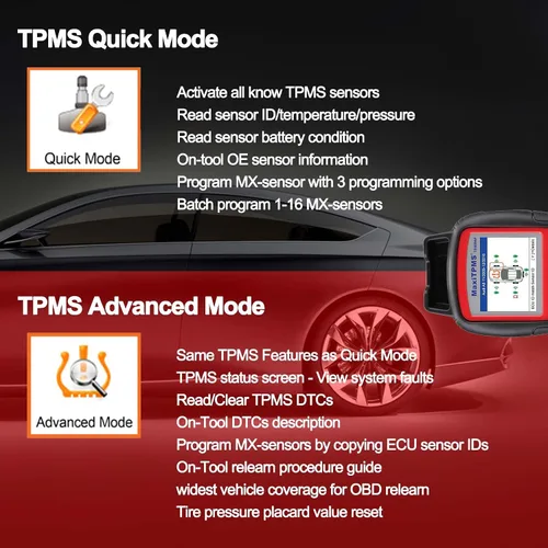 Miniatura 6 de Autel MaxiTPMS TS508WF Kit de herramienta de programación TPMS, con 8 sensores MX, programador de sensores de neumáticos 2026, reinicio/reinicio