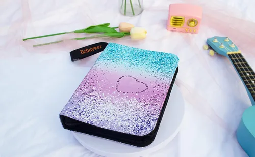 Miniatura 4 de Carpeta de tarjetas coleccionables para 4 bolsillos (480 tarjetas) con 60 fundas extraíbles, con cremallera de protección y pulsera de fácil