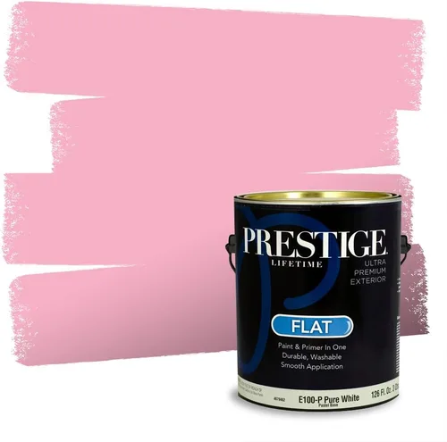 Miniatura 561 de Prestige Paints Pintura exterior e imprimación en uno, 1 galón, plano, coincidencia comparable de Valspar* Amber Rose*