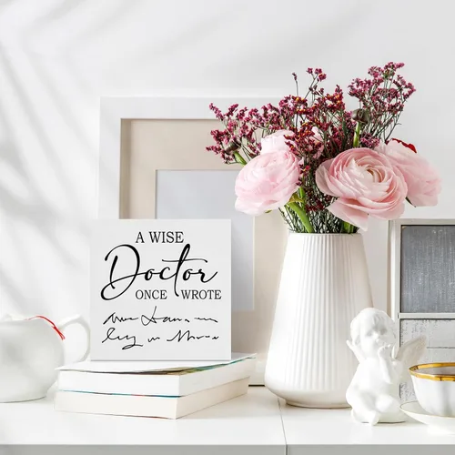 Miniatura 4 de Creoate Letreros decorativos, regalos divertidos para compañeros de trabajo, regalos de dentista para hombres, regalos para el día del médico