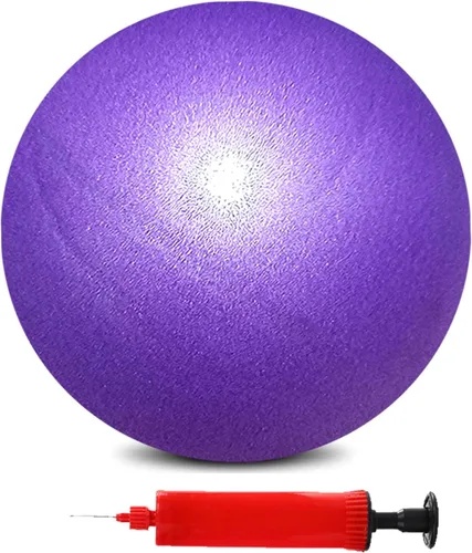 Miniatura 19 de Mini pelota de yoga de ejercicio de pilates, pelota de yoga inflable pequeña de 6 pulgadas, equipo de entrenamiento básico y terapia física