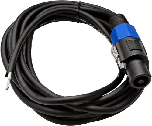 Miniatura 2 de Seismic Audio SPRW15Pair - Cable de altavoz de cable crudo a Speakon de 15 pies, calibre 16, audio para el hogar