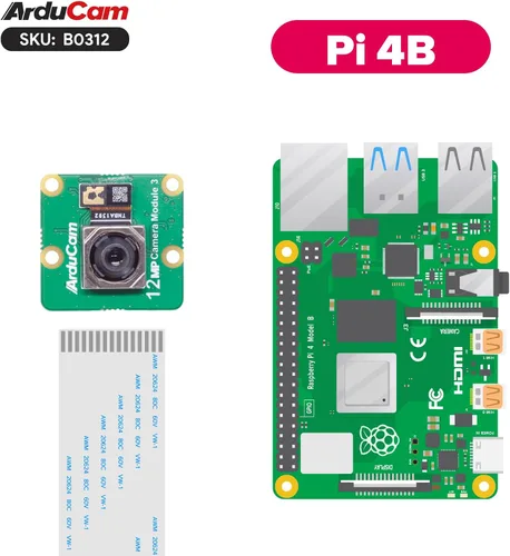 Miniatura 6 de Arducam para Raspberry Pi Módulo de cámara 3, 12MP IMX708 75°(D) Autofoco Cámara Pi V3, Cable FFC de 15-22 pines