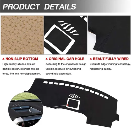 Miniatura 6 de CARTIST - Alfombrilla para salpicadero con protector de sol y UV para Ford F-150 F150 2015-2018 2019 2020, accesorios para tablero de salpicadero