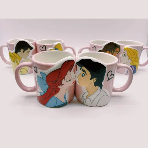 Miniatura 9 de Disney Princess La Sirenita, par de tazas con el beso de Ariel