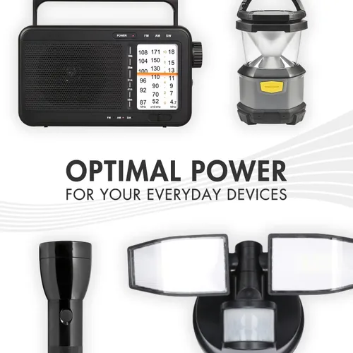 Miniatura 3 de Tenergy Batería alcalina LR20 de 1.5 V D, baterías no recargables D de alto rendimiento para relojes, controles remotos, juguetes y dispositivos