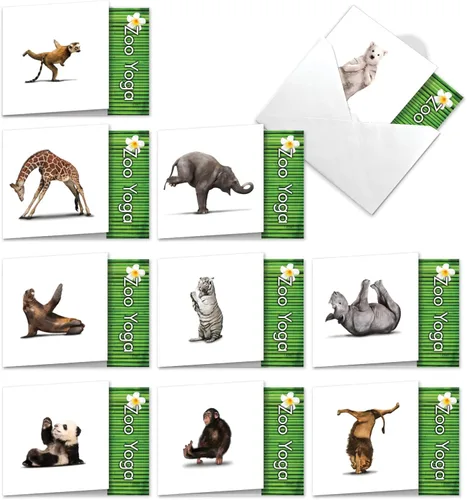 Miniatura 9 de NobleWorks Juego de 10 tarjetas de felicitación en blanco para todas las ocasiones con sobres de 5 x 7 pulgadas (10 diseños, 1 cada uno) Life's a
