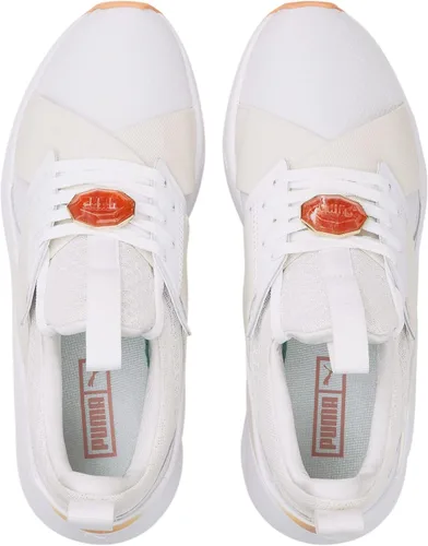 Miniatura 6 de PUMA Womens Muse X5 Crystal G. Lace Up Sneakers Shoes Casual - Off White