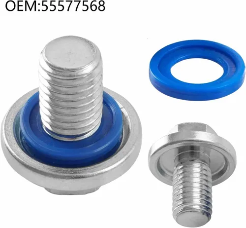 Miniatura 6 de 6 tapones de drenaje de aceite M12-1.75, cabeza hexagonal de 0.591 in con Torx T45, compatible con vehículos GMC Buick Cadillac Chevrolet 2013-2022