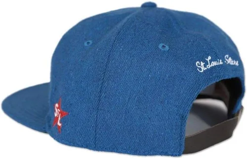 Miniatura 2 de NLBM Negro League Heritage Gorra de lana St. Louis Stars, Azul Real