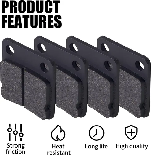 Miniatura 5 de Almohadillas de freno de disco traseras, ATV Go Kart, zapatas de freno de disco compatibles con ATV Quad Dirt Pit Bike Go Kart Dune Buggy 50cc