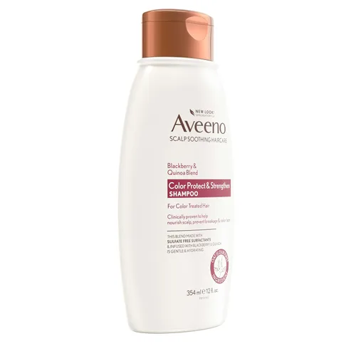 Miniatura 6 de Champú OGX Aveeno Color Protect Strengthen+ Moras y Quinoa, Fresco, 12 onzas líquidas