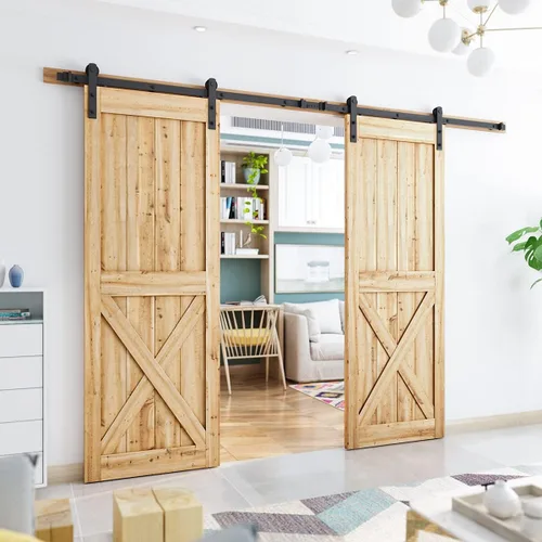 Miniatura 2 de Gancho para puerta Smartstandard deslizante, para puertas de graneros, con forma de "I", color negro, negro