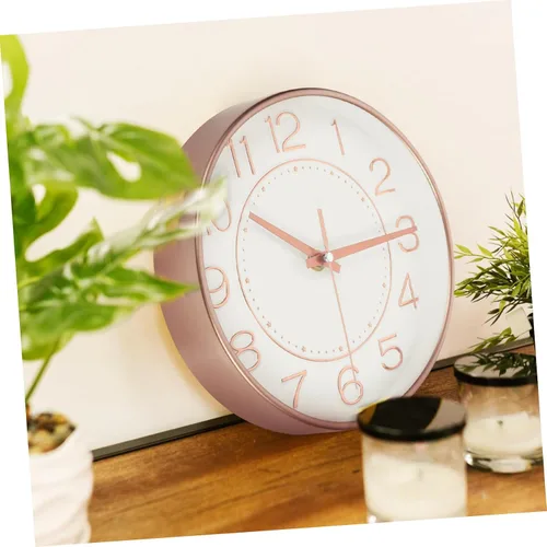 Miniatura 6 de IMIKEYA Reloj de pared digital de cuarzo, reloj de pared con pilas para decoración del hogar, baño, decoración de puerta, decoración de oficina