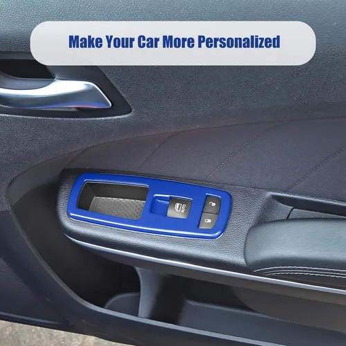 Miniatura 7 de Voodonala Interruptor de elevación de ventana, botón de control de elevalunas eléctrico, embellecedor para Dodge Charger Durango 2011-2025, para RAM