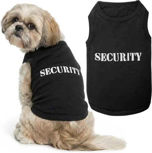 Miniatura 17 de Camiseta para Perro Parisian Pet - Camiseta Bordada FBI - 100% Algodón, Ropa Transpirable para Perros - Chaleco para Mascotas Sin Mangas - Camisas