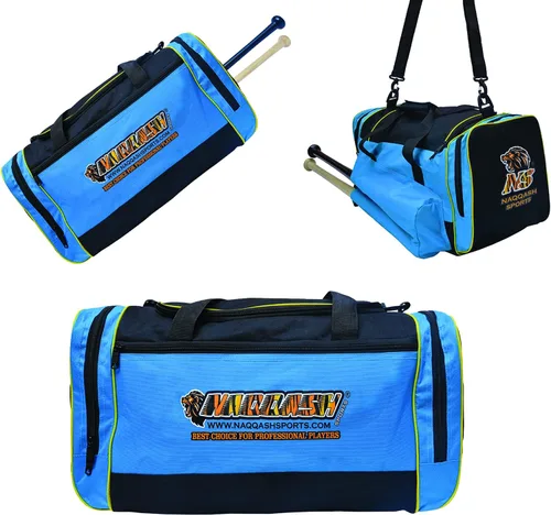 Naqqash Sports Bolsa de béisbol y equipo con múltiples bolsillos para bate de béisbol para jóvenes, adultos y jugadores profesionales en poliéster