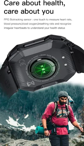 Miniatura 6 de Samsung Galaxy S23 Ultra Reloj inteligente militar para hombres (respuesta/hacer llamadas), 1.85 pulgadas HD táctico deportivo resistente, reloj