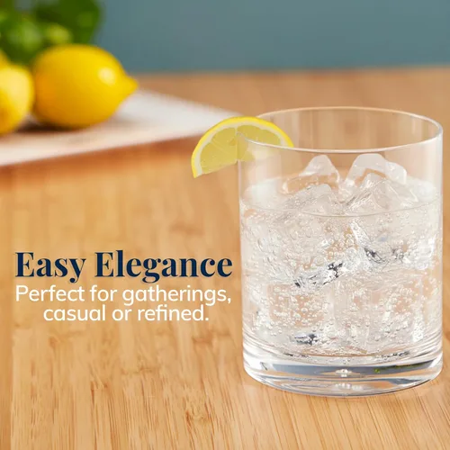 Miniatura 5 de Vasos US Acrylic Clásicos de Plástico Transparente Reutilizables (Juego de 6) 12 onzas Tazas Rocks Vasos sin BPA, Fabricados en EE. UU. Aptos