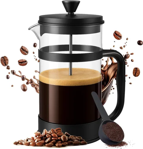 Miniatura 13 de Utopia Kitchen Cafetera de prensa francesa de 12 onzas, 0.35 litros, tetera, prensas de café de viaje, resistente al calor, olla de borosilicato