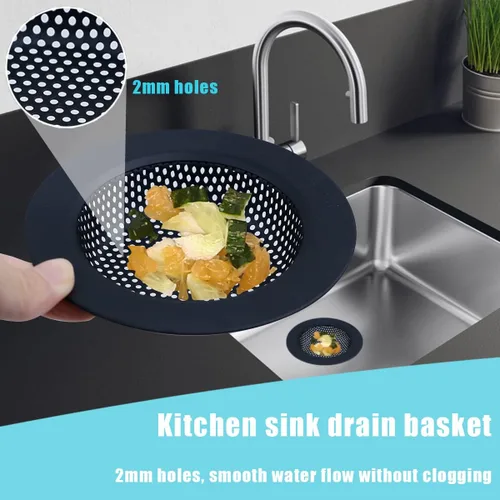 Miniatura 6 de 3 piezas de tapón para fregadero de cocina, 3 en 1 colador de cesta de fregadero de cocina, tapón universal antiobstrucción de acero inoxidable