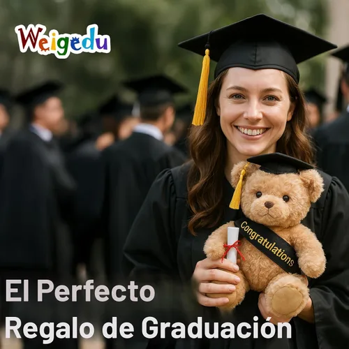 Miniatura 2 de WEIGEDU Oso de peluche de regalo de graduación con gorra, banda y diploma, regalo de graduación para niños, estudiantes, niños y niñas, 12 pulgadas