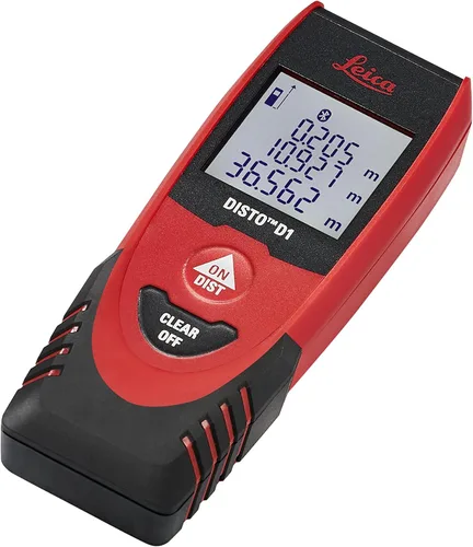 Miniatura 4 de Leica DISTO D1 Medidor de distancia láser de 120 pies con Bluetooth 4.0, negro/rojo