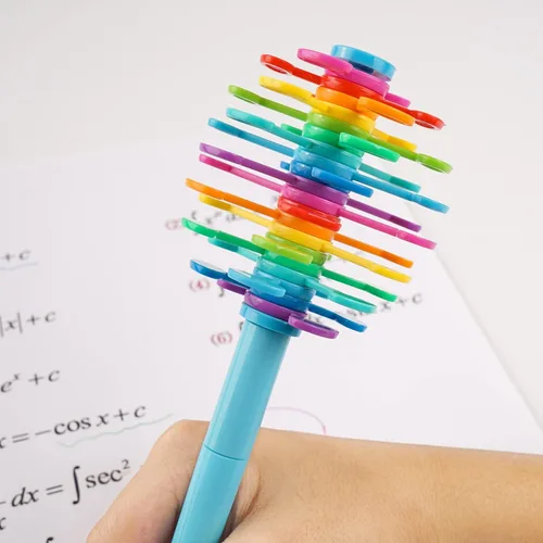 Miniatura 6 de 3 bolígrafos para ansiedad, descompresión, escritura multifunción, bolígrafos multicolor para juguetes de escritorio de oficina, regalos novedosos