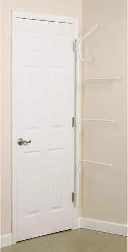 Miniatura 4 de Household Essentials Hinge-It Clutterbuster Valet - Toallero familiar, color blanco