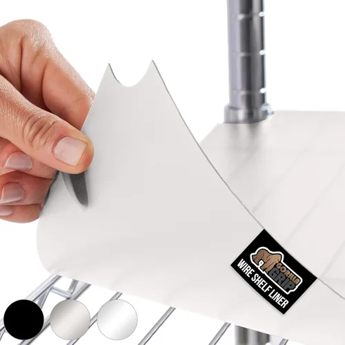 Miniatura 11 de GORILLA GRIP ShelfGuard - Revestimientos compatibles para estantes de alambre con la estantería Amazon Basics, juego de 5 revestimientos