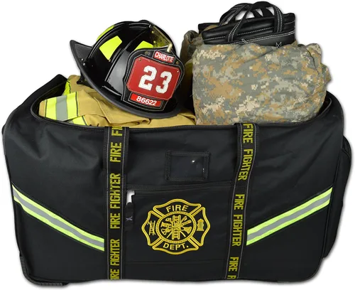 Miniatura 3 de Lightning X Premium Rolling Firefighter Turnout Bunker Gear Bag wWheels, Retractable Handle, Fully Molded 3