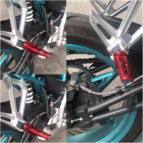 Miniatura 3 de Footrest Footpegs Motorcycle CNC Aluminum Passenger Footrests Rear Foot Pegs Pedal for Y&AMAHA FZ1 FZ6 FZ6R XJ6 XJR1300 XSR700 XSR900 for XSR 700