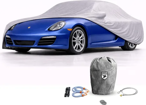 CarCovers - Funda resistente a la intemperie para automóvil compatible con Porsche Boxster 1997-2012 – Funda para exteriores con bloqueo de cable de