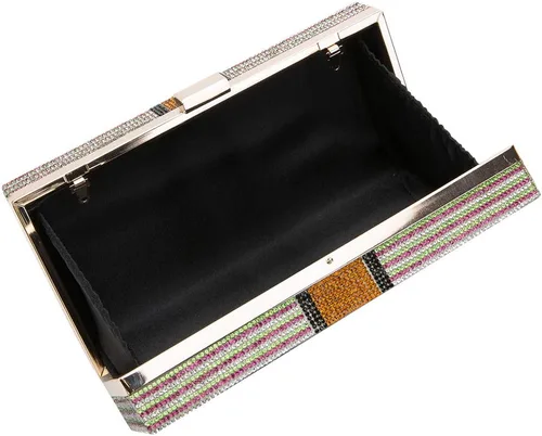 Miniatura 5 de LETODE Women Dollars Money Clutch Evening Bag Rhinestone Handbags Crystal Clutch Purse Bling Wedding Cocktail Party