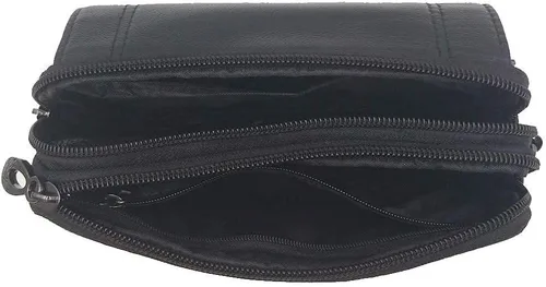 Miniatura 5 de Hebetag Cartera de cuero para hombre, organizador de muñeca