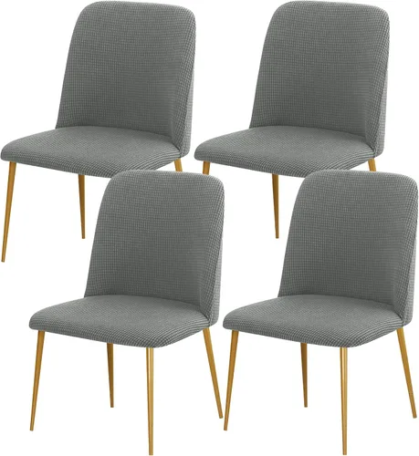 Miniatura 22 de Gollense Fundas de silla con respaldo curvado para comedor, fundas modernas de mediados de siglo, protector de asiento de silla semicírculo