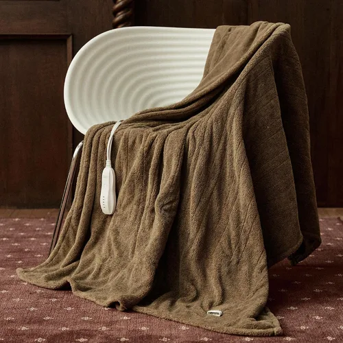 Manta Eléctrica Térmica de 50" x 60" - Manta Térmica Eléctrica con 5 Niveles de Calefacción y 3 Horas de Apagado Automático, Lavable a Máquina,