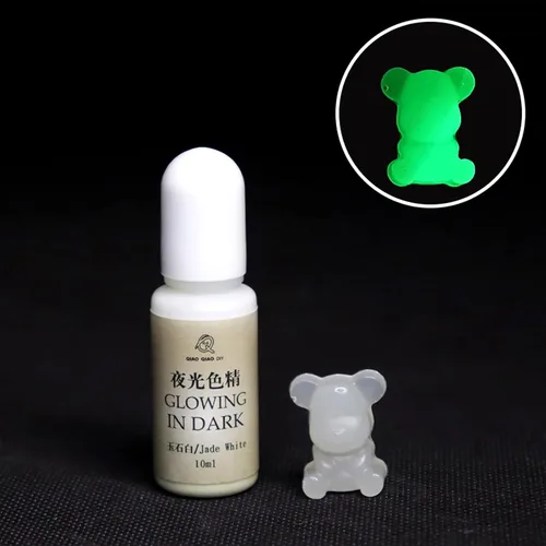 Miniatura 6 de 0.3 fl oz resina epoxi colorante pigmento de color alta concentración resplandor en la oscuridad líquido luminoso UV pigmento de tinte de resina