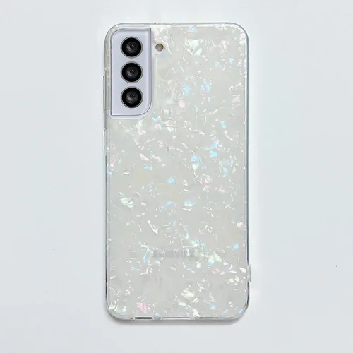 Miniatura 8 de J.west Funda para Galaxy S22 Plus 5G de 6.6 pulgadas, con purpurina brillante translúcida translúcida y colorida, diseño de lámina fina de ópalo
