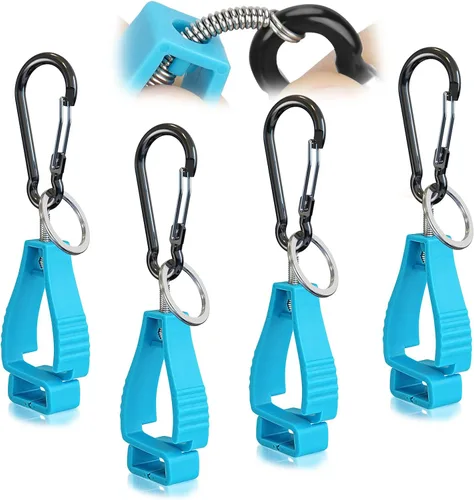 Miniatura 11 de NANHONG 4PCS, Clips para Guantes para Soportes de Guantes de Trabajo, Clip para Guantes, Accesorios para Cinturón de Servicio, Clips para Guantes