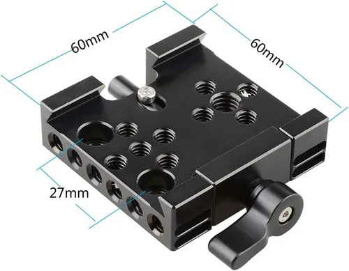 Miniatura 2 de CAMVATE Placa base de liberación rápida compatible con trípode Manfrotto 577/501 - 2406