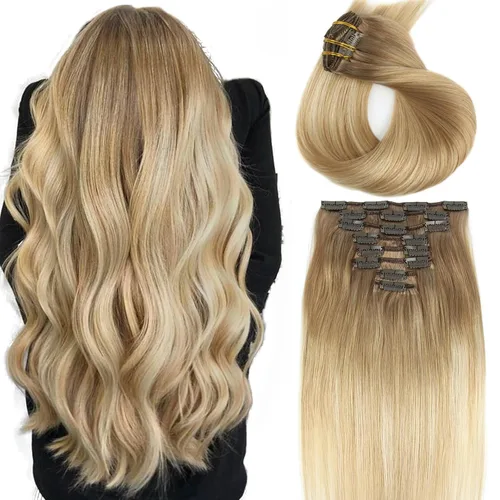 Miniatura 22 de ABH AMAZINGBEAUTY HAIR Extensiones de cabello humano negro con clip, 8 piezas de extensiones de volumen con clip, 4.23 onzas, sedoso, lacio, suave