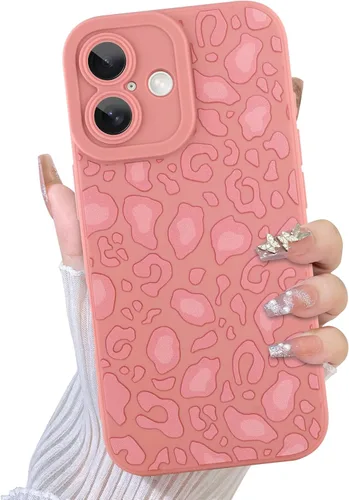 Miniatura 81 de TEAUGHT Compatible con iPhone 11 Funda con patrón lindo estampado de leopardo negro guepardo + protector de pantalla a prueba de golpes, funda