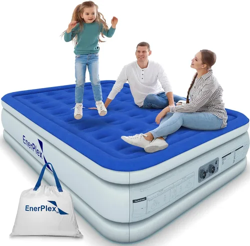 Miniatura 10 de EnerPlex Colchón de Aire con Bomba Incorporada - Colchón Hinchable Autoinflable con Soporte para el Cuello - Cama de Aire Inflable para Viajes