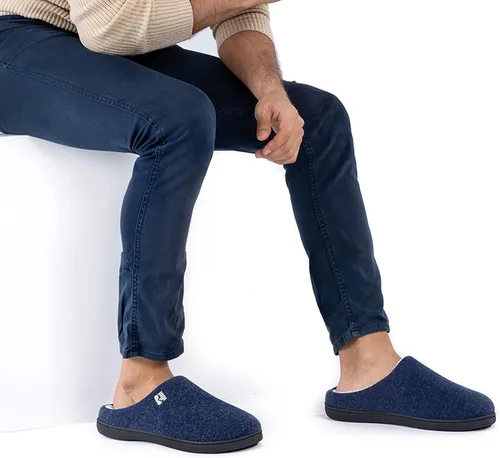 Miniatura 6 de RockDove Men's Sherpa Lined Memory Foam Clog Slipper