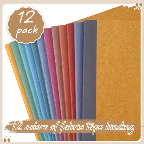 Miniatura 3 de Harloon A5 Composition Notebook Journals 8 x 5.75 in College Ruled Kraft Notebooks with Rainbow Spines Small Lined Composition Book for Office