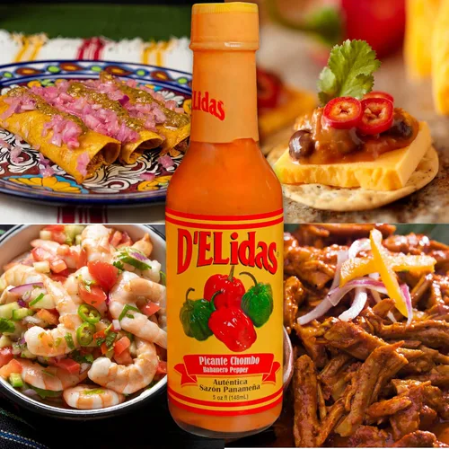 Miniatura 3 de D'ELidas Salsa picante habanero, salsa picante de pimienta habanero natural, salsa chombo picante #1 en Panamá, sin OMG, salsa habanero apta