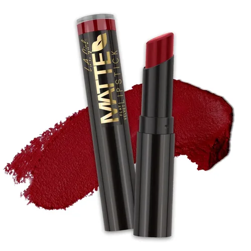 Miniatura 4 de L.A. Girl Lápiz labial mate de terciopelo plano, Bite Me GLC810