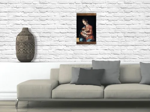 Miniatura 4 de La Virgen de la Leche by Luis de Morales 16th-Century Roman Catholic Christian Icon Mother of Jesus Wood Framed Canvas Print 11.8x15.7 Inches